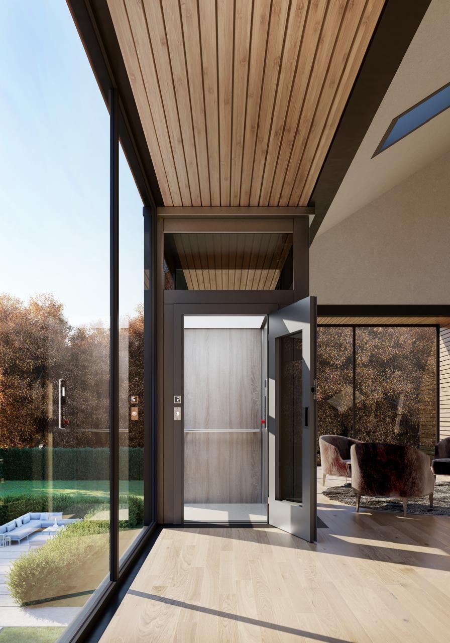 Platform lift for residential building