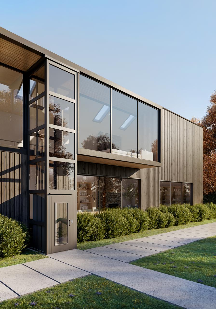 Platform lift for residential building